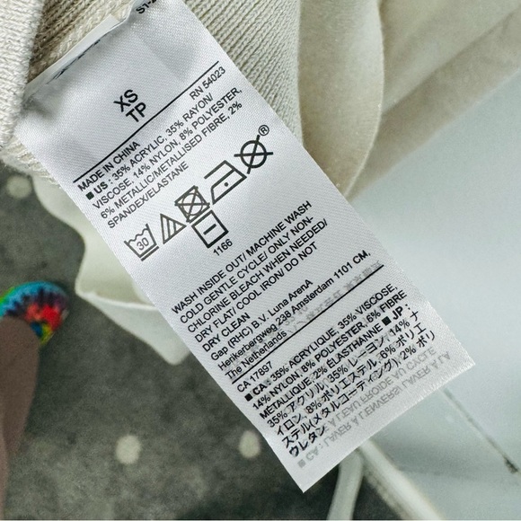 NEW Express Cream Ribbed Knit Side Slit Elegant High Waisted Midi Skirt - Picture 7 of 7